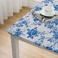 thumbnail image 4 of nygtbtfer Blue and White Tablecloth Rectangle Tablecloth, Blue Table Cloth, Washable Wrinkle Resistant Toile Tablecloth for Restaurants, Picnics, Outdoor Dining,, 4 of 7