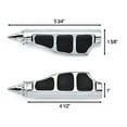 thumbnail image 3 of Krator Stiletto Motorcycle Foot Pegs Footrests Left+Right Compatible with Honda Gold Wing GL1800 & F6B 2001-2013 Front, 3 of 3