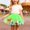 F-216Light Green, variant on ZHOGXU Big Kids Girls Skirt Elastic Waist Flower Print Mesh Comfortable Stylish Skirts For Carnival Party And Daily Wear Black 6-8 Years