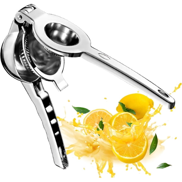 Exprimidor de mano de metal de acero inoxidable para frutas como sandía, limas, limones, mandarinas, cítricos, naranjas, uva y pomelos