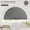 Grey-blackout, variant on Arch Window Shades Half Circle Light Filtering Cellular Shades Cordless No Drill Honeycomb Fabric No Tools Easy Install 72" W X 36" H White