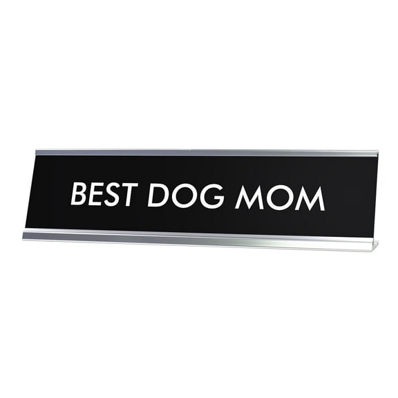 Signs ByLITA BEST DOG MOM Novelty Desk Sign