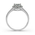 thumbnail image 5 of Eclet Jewels 2.1 Ct Heart Cut Diamond Rings - 14K White Gold Over Rings - Engagement Diamond Rings for Gifts - Milgrain Prong Setting Rings - Heart Shape Proposal Rings - Daily Wear Diamond Rings, 5 of 12