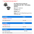 thumbnail image 2 of Rear Wheel Hub Assembly Set - Compatible with 1986 - 1990 Cadillac Eldorado 1987 1988 1989, 2 of 2