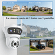 thumbnail image 4 of 15mp Cámara De Seguridad 5g Wifi Exterior 3lentes 3pantallas Lab.G, Blanco, 4 of 5