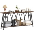 thumbnail image 1 of HOMCOM 71" Console Table, Industrial Narrow Entryway Table with 2 Tiers, 1 of 10