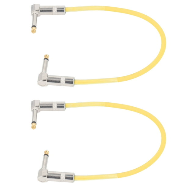 2 Piezas Cable De Enchufe De 1/4 De Pulgada De 12 Pcs De 12 Pulgadas De Bajo, Cables De Instrumentos De Cobre Puro Para Pedal De Guitarra Con Fuerte Compatibilidad
