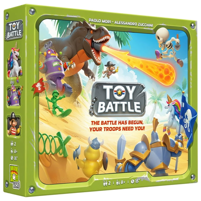 Asmodee - Repos Production - Toy Battle - Family Fun Board Game - For 2 Players - Ages 8 and up - English