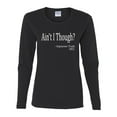 thumbnail image 2 of Wild Bobby, Ain't I Though? Sojourner Truth 1851, Womens Graphic Long Sleeve Tees, Black, Small, 2 of 3