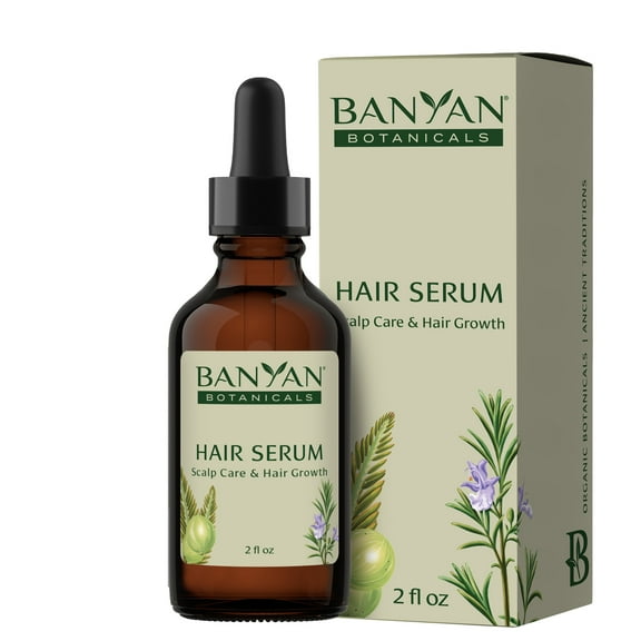 Banyan Botanicals Hair Serum – Ayurvedic Herbal Oil for Scalp Care & Healthy Hair Growth – with Organic Amla, Rosemary & Castor Oil – 2 fl oz – Vegan Non-GMO Sustainably Sourced