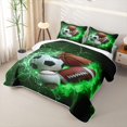 thumbnail image 3 of Erosebridal Baseball Ball Games Kids Bed Spread Queen,American Rugby Football Print Queen Coverlet Set For Boys,3 Pieces, 3 of 7