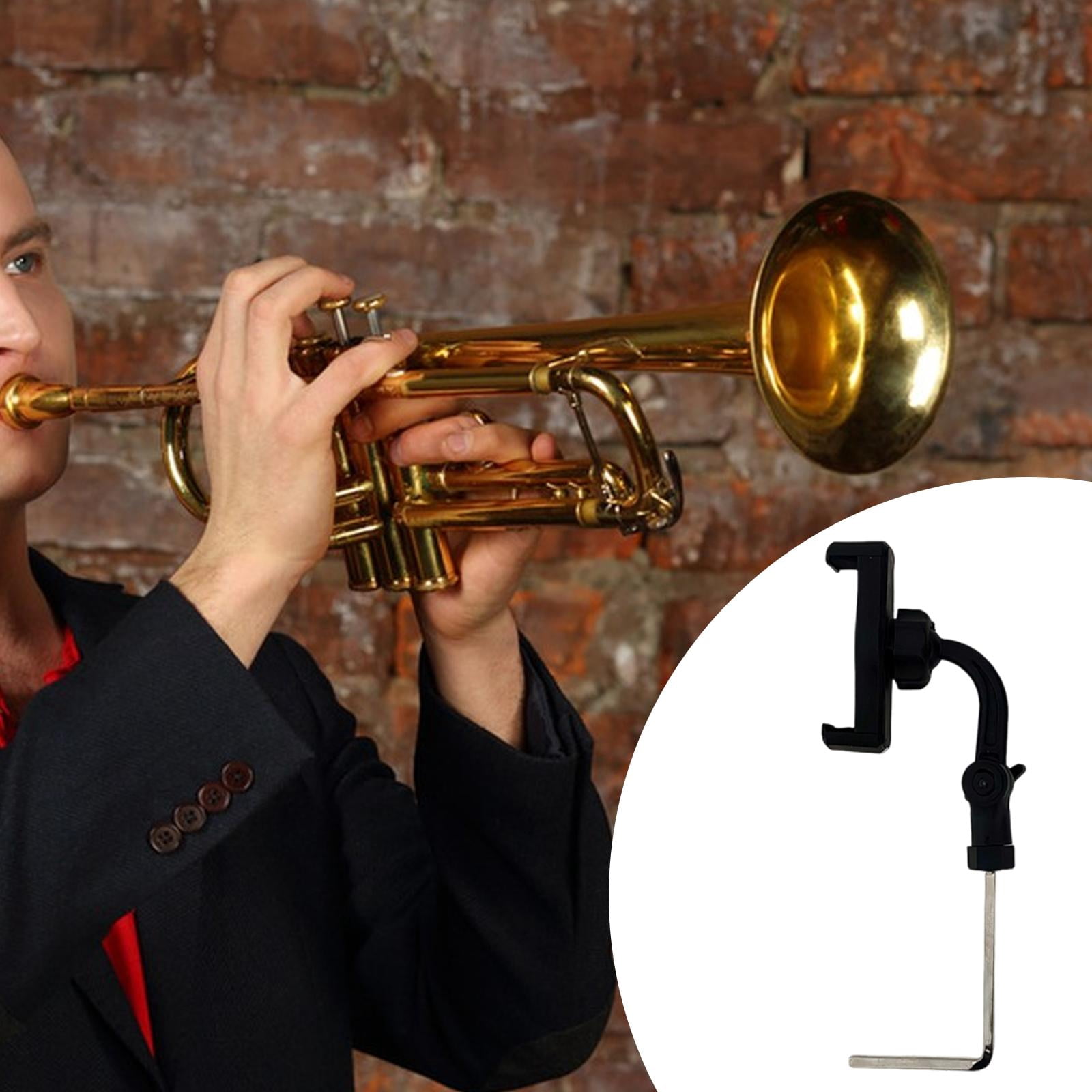 JWQFBC Adjustable Trumpet Phone Music Lyre Easily Read PDF Sheet Music & Take Video for