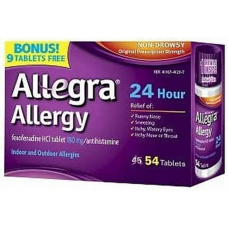 Allegra Allergy 24 Hour Tablets, 54 Count