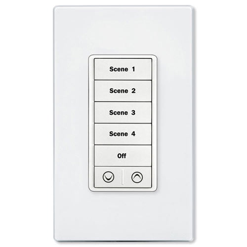 PCS PulseWorx UPB Wall Controller with Load Dimmer, 7 Button, White (KPLD-7-W)