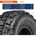 Halberd 4PR ATV Tires 21x710 Front & 22x1010 Rear Tire Sport Quad ATV
