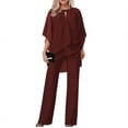 thumbnail image 3 of Women's Elegant Fashion Solid Color Loose Casual Irregular Suit, 3 of 5