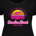 thumbnail image 4 of Inktastic Summer Enjoy the Sunshine Carolina Beach North Carolina Pink Women's Plus Size T-Shirt, 4 of 5