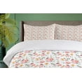 thumbnail image 4 of Ambesonne Bird Duvet Cover Sets, Romantic Spring Forest Items, 2-Queen, White and Multicolor, 4 of 7