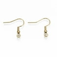 thumbnail image 3 of 20pc 304 Stainless Steel Earring Hooks Ear Wire with Horizontal Loop Cadmium Free & Nickel Free & Lead Free Real 18K Gold Plated 20~22x22mm Hole: 2mm Pin: 0.7mm, 3 of 3