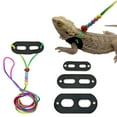 thumbnail image 4 of Lizard Harness Leash, Adjustable Lizard Harness Leash Set Prevents Loss Reptile Harness Leash With Colorful Wood Beads Decor Suitable For Reptile Pets, 4 of 8