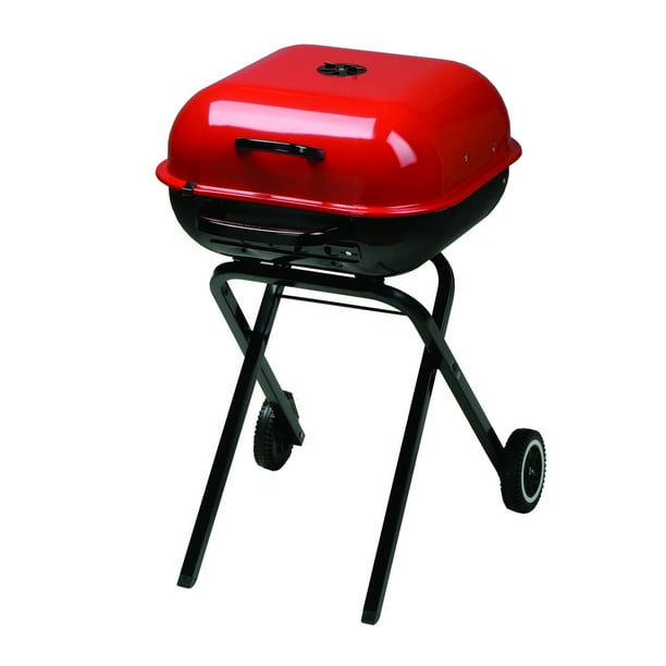 Americana WalkABout Portable Charcoal Grill in Red