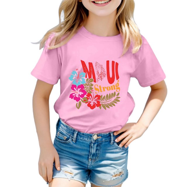 MEZZALL T-Shirts de Mode pour Garçons et Filles, Décontractés, Imprimés, Col Rond, Manches Courtes, Élégants, 10-11 Ans