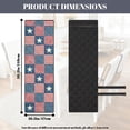 thumbnail image 6 of TSOVTHRID American Flag Star Plaid Print Quilted Dining Chair Seat Covers Stretch Seat Cushion Slipcovers Comfy Washable Dining Chair Slipcovers with Elastic Band, Set of 4, 6 of 7