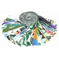 thumbnail image 2 of Soimoi 40Pcs Tropical Print Precut Fabrics Strips Roll Up 1.5x42inches Cotton Jelly Rolls For Quilting - Multicolor-ZX, 2 of 9
