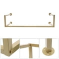 thumbnail image 5 of Miumaeov 39.3" Wall Mount Garment Rack Industrial Iron Rod Clothes Hanging Bar for Home Gold, 5 of 12