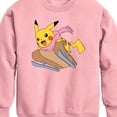 thumbnail image 2 of Pokémon - Pikachu Sledding - Youth Crew Fleece Sweatshirt, 2 of 4