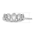 thumbnail image 2 of no plating Stainless Steel Ring AAA GRD CZ Clear DA258 for Women Clear Stone Color Style High Size 8, 2 of 5