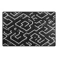 thumbnail image 2 of Minimalist Lines Pattern Soft Polyester Area Rug 60''x39'', Non Slip, Memory Foam, Water Absorbent, 2 of 7
