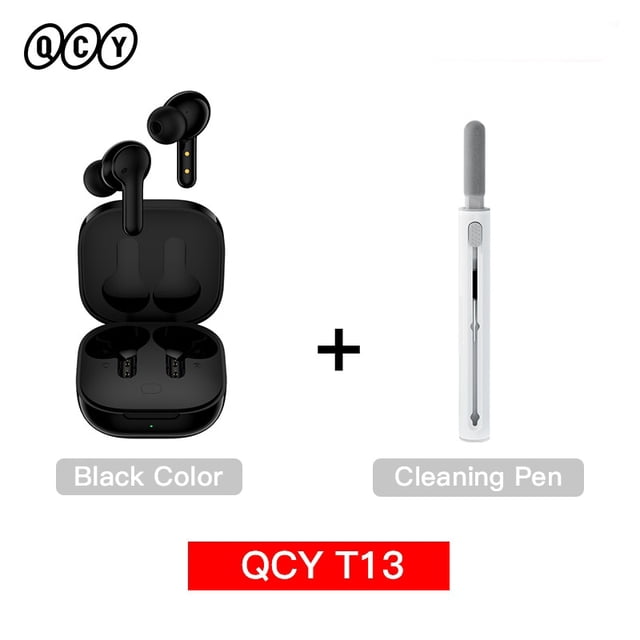 QCY T13 Auriculares inalámbricos inteligentes BT5.1 TWS Auriculares 4 Mic ENC HD Llamada Auriculares Control táctil Auriculares Larga espera 40H Tan Jianjun unisex