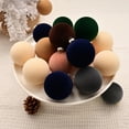 thumbnail image 4 of 12 Pcs Christmas Velvet Balls 2.4" Flocked Christmas Hanging Ornaments Handmade Velvet Balls Christmas Tree Ornaments Xmas Velvet Tree Bulbs for Wedding Anniversary Party, 4 of 9
