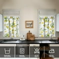 thumbnail image 4 of Boho Kitchen Curtains,Bohemian Flower Kitchen Curtains Sets for Windows,Kitchen Curtain Sink Window Valance 3 Piece Set,Boho Floral Kitchen Decor for Living Room 54x36 Inches, 4 of 6