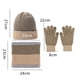 thumbnail image 2 of Gorro de invierno, bufanda, guantes con pantalla táctil, conjunto para hombres y mujeres, 2 of 5