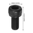 thumbnail image 2 of Raindrops 50 Pcs Vis de Machine Noires à Embout Hexagonal en Acier au Carbone à Haute Résistance pour Réparation à Domicile et Chaise de Bureau, 2 of 8