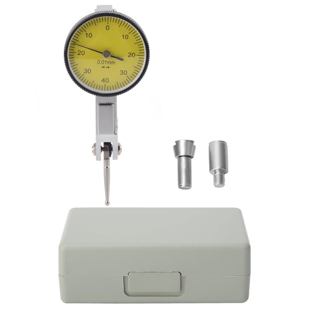 Indicador De Cuadrante, Indicador De Prueba De Cuadrante Con Rieles De Cola De Milano Magnéticos De 0 A 0,8 Mm, Herramienta De Medición De Calibre De Escala De Cuadrante De 0,01 Mm, Calibre DTI Flexib