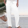 thumbnail image 5 of Pedort Mens Casual Chino Pants Fit Trousers Running Joggers Sweatpants White,M, 5 of 5