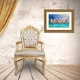 thumbnail image 3 of West, Ronald 24x17 Gold Ornate Wood Framed with Double Matting Museum Art Print Titled - Wine on the Jetty, 3 of 4