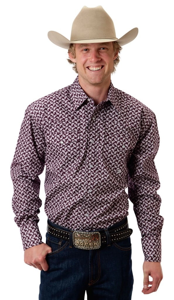 mens paisley western shirts