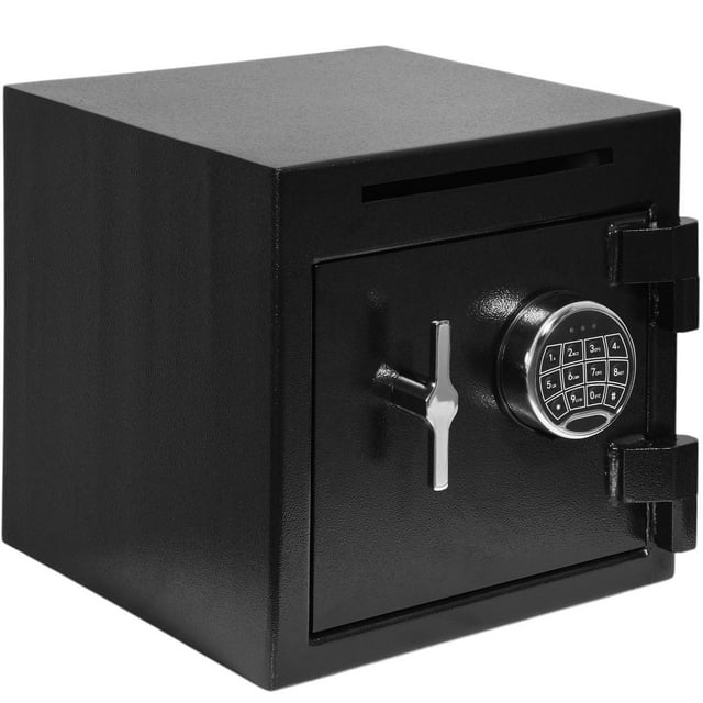 Caja Fuerte Seguridad Rack & Pack Negra Electrónica con Combinación Digital para Dinero Documentos y