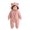 Hot Pink, variant on Toddler Kids Winter Clothes,Cute Warm Solid Color Long Sleeved Zipper Hooded Jumpsuit Rompers,Kids Essentials