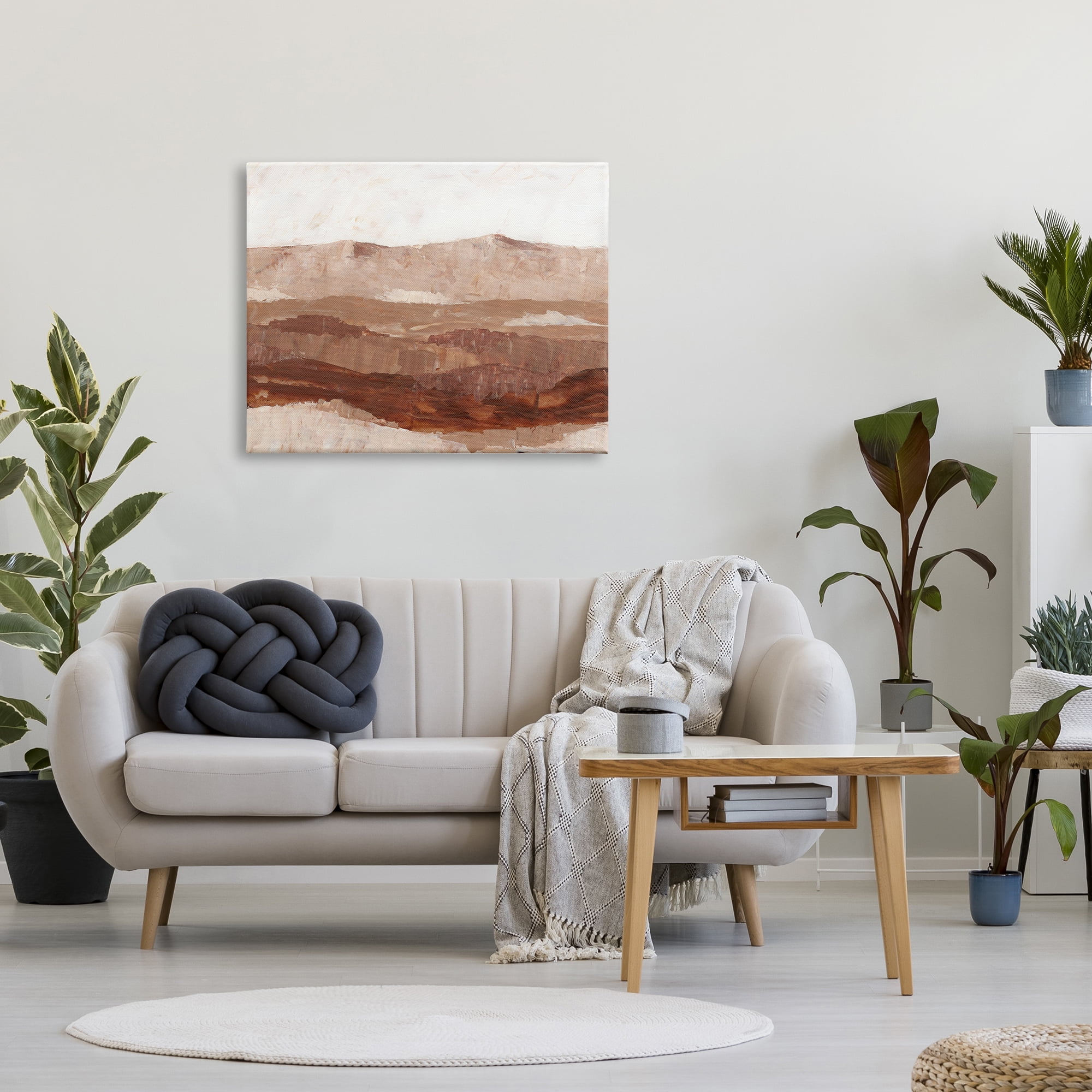 Stupell Industries Abstract Canyon Painting Landscape Painting Gallery Wrapped Canvas Art Print Wall Art, 40 x 30