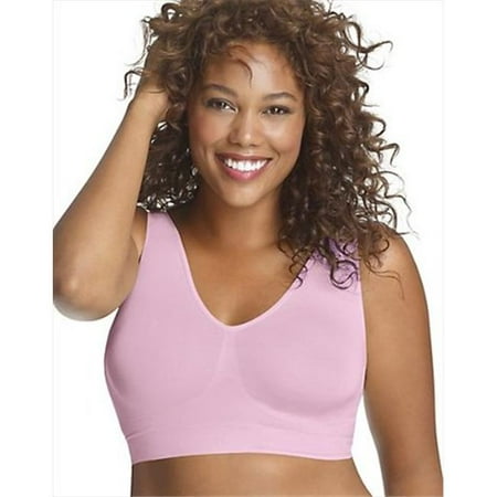 1263 Pure Comfort Seamless Wirefree Bra Size 5X, Deep Kiss Pink | Walmart Canada