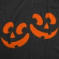 thumbnail image 2 of Maternity Twin Pumpkin Faces T Shirt Cute Halloween Jack-O-Lantern Pregnancy Tee, 2 of 7