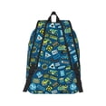 thumbnail image 2 of Bixox Machinery Road Construction Printing Canvas Backpack Lightweight Casual Travel Backpack School Backpack Fits 15.6 Inch Notebook, 2 of 5
