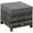 Grey, variant on Outsunny Patio Rattan Ottoman with Cushion and Metal Frame for Garden, Grey