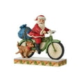 thumbnail image 2 of Enesco Jim Shore Heartwood Creek Santa Riding Bicycle Figurine, 7.09 Inch, Multicolor, 2 of 5