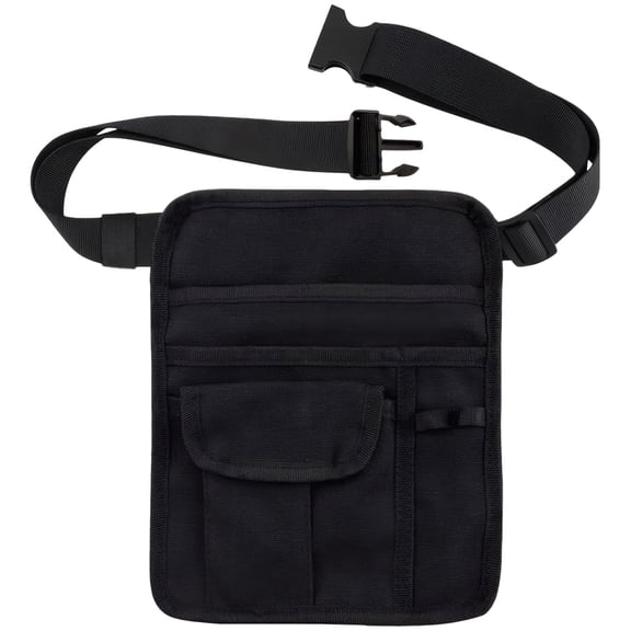 Waist Apron for Waitress Server, 25x20 cm Multi-Pocket Work Apron with Adjustable Belt, Lightweight Waist Pouch for Restaurant, Bartender